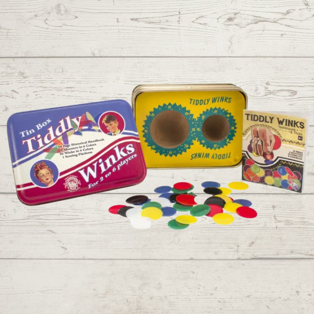 Tiddly Winks in A Classic Toy Tin